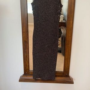 Guess black knit sparkle dress size small